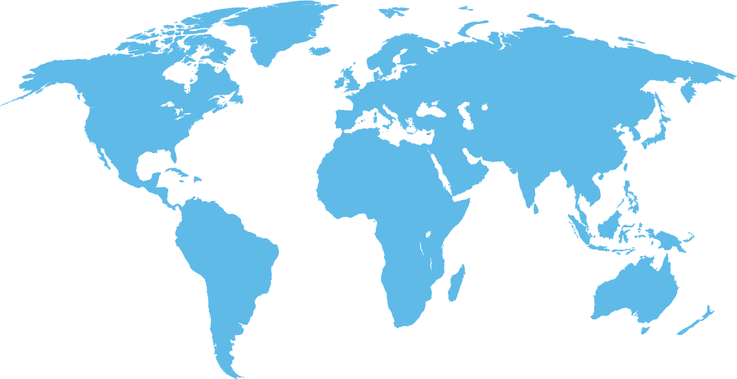 continent map with location markers